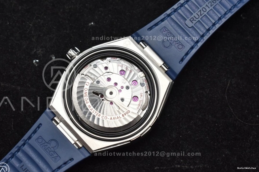 on Ceramic VSF Strap Gummy Blue Edition Clone Breathable 1:1 Blue Constellation A8900 SS 546 Blue Super Best Dial 0306